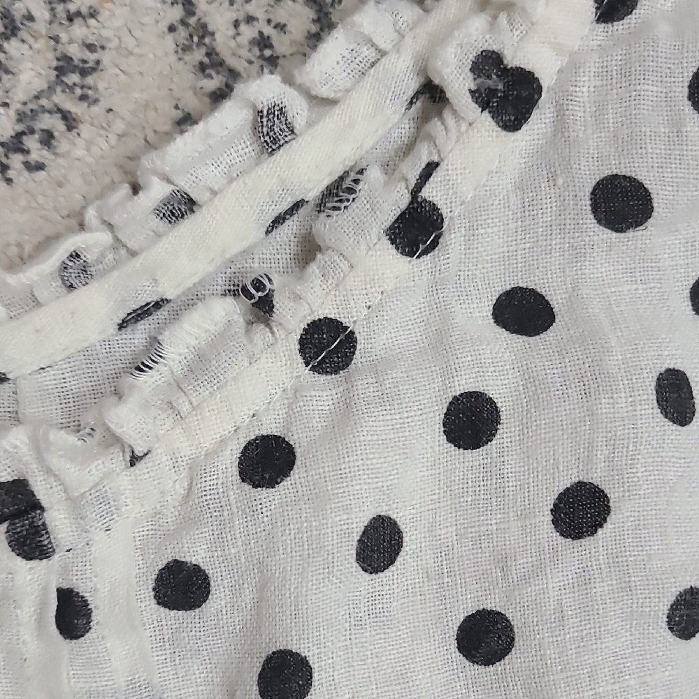 Hart's Desire Polka Dot Linen Midi Dress - Picture 3 of 12